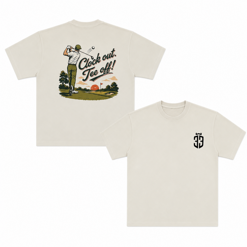 U33 Clock Out Tee Off SS Tee